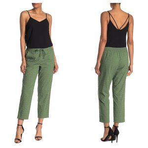 J. CREW Floral Eyelet Pants Olive Green {RR20}